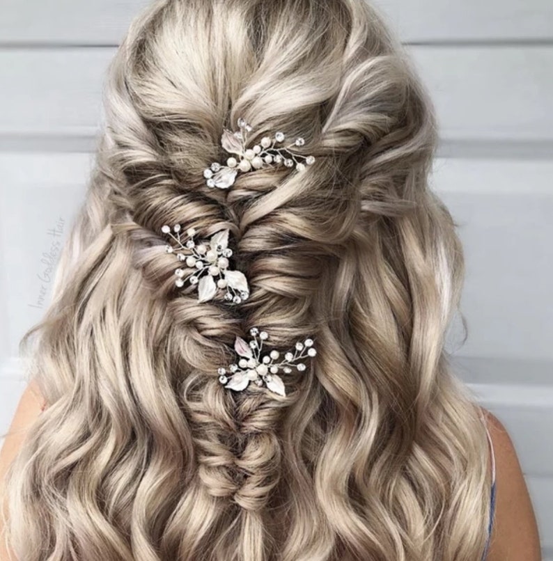 Bridal Hair Accessories Bridesmaids Hair Pin Wedding Hair Pins Etsy