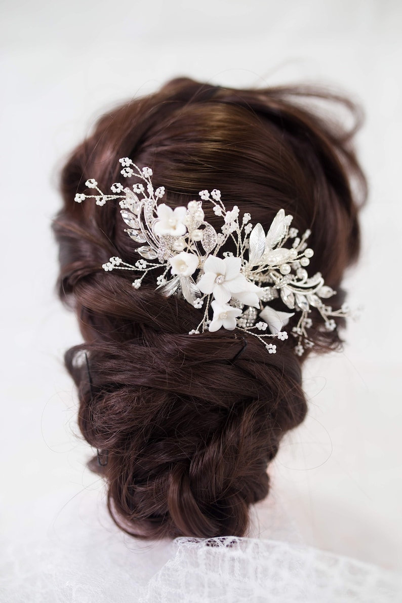 wedding comb bridal headpiece decorative bridal comb bridal hairpiece bridal hair comb flower haircomb bridal comb wedding headpiece