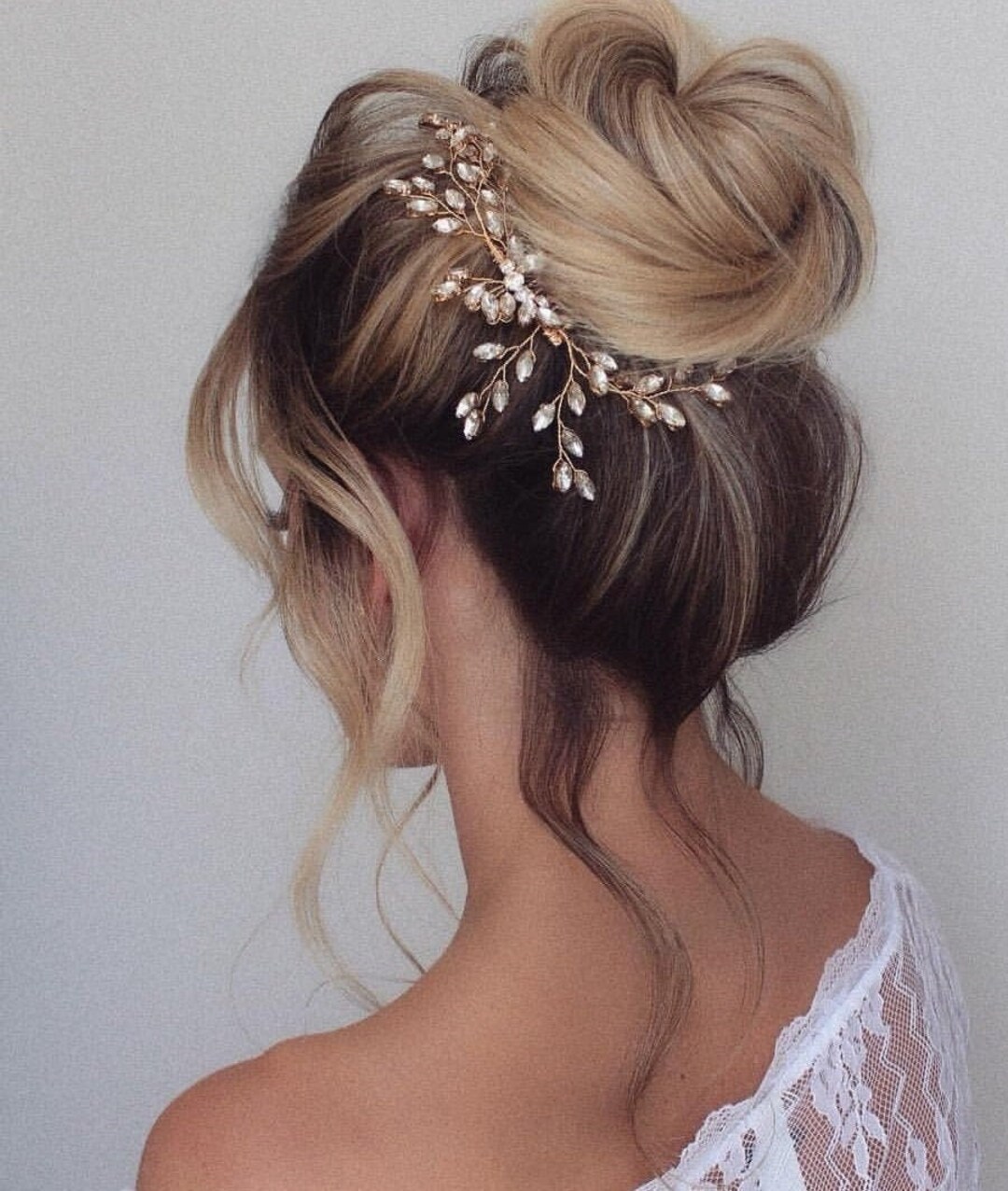 Bridalglamourandmore Pearl Hair Accessories Bridal Pearl Comb Wedding Hair Accessories Pearl Hair Pins Set