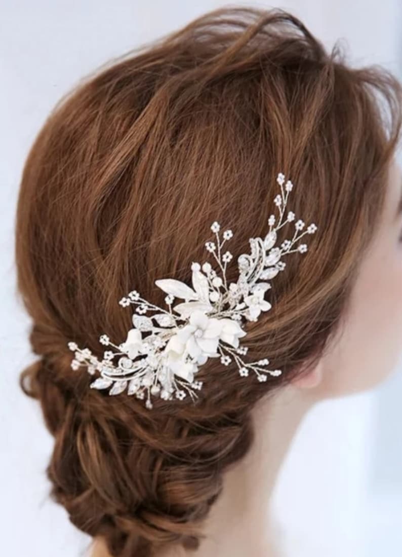 wedding comb bridal headpiece decorative bridal comb bridal hairpiece bridal hair comb flower haircomb bridal comb wedding headpiece
