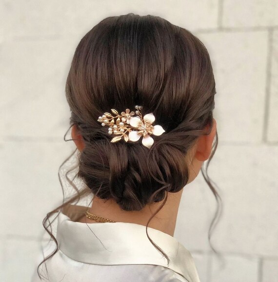 Rose gold bridesmaid hair accessories 2025