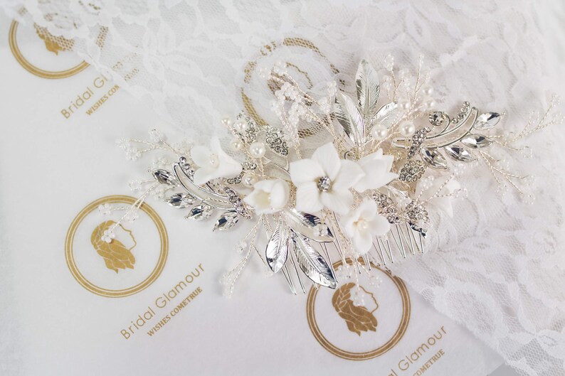 wedding comb bridal headpiece decorative bridal comb bridal hairpiece bridal hair comb flower haircomb bridal comb wedding headpiece