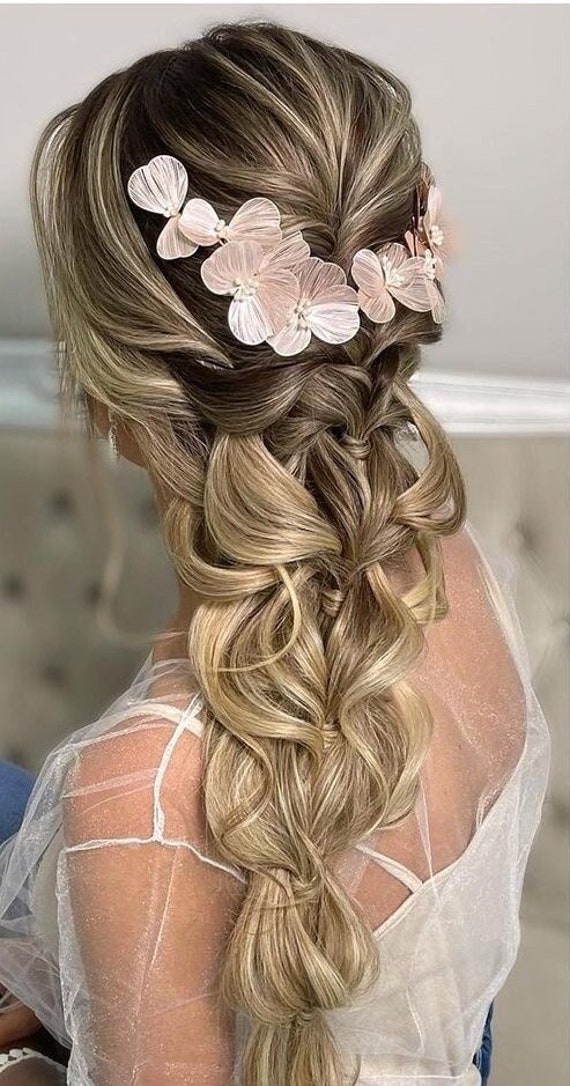 Big Flower Bridal Hair Comb Wedding Hair Comb Large Floral