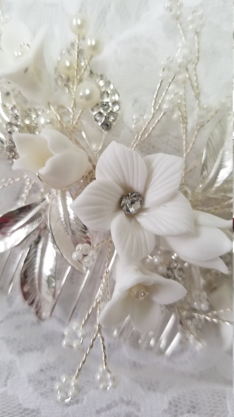 wedding comb bridal headpiece decorative bridal comb bridal hairpiece bridal hair comb flower haircomb bridal comb wedding headpiece