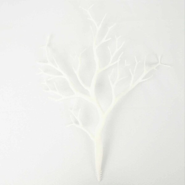 Artificial White Plastic Tree Branches - 3 Pieces, DIY Floristry, Wedding & Home Decor