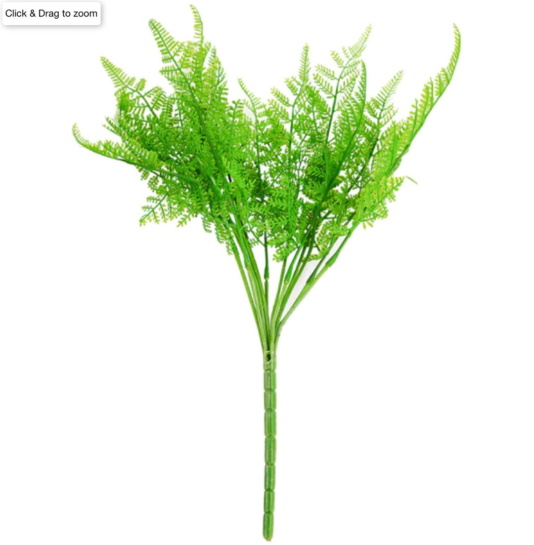 Faux Asparagus Fern Leaves 19 Green Artificial Asparagus Fern Leaf