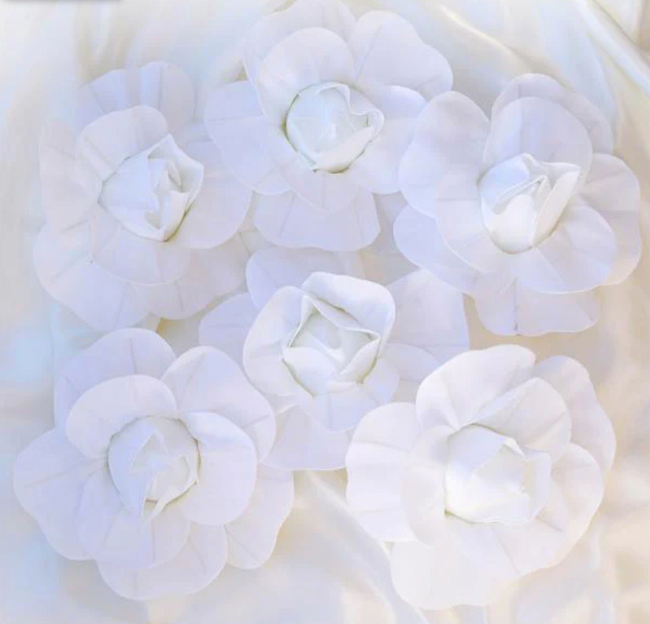 Faux Soft Craft Foam Roses for DIY Art Projects 8 Large Etsy