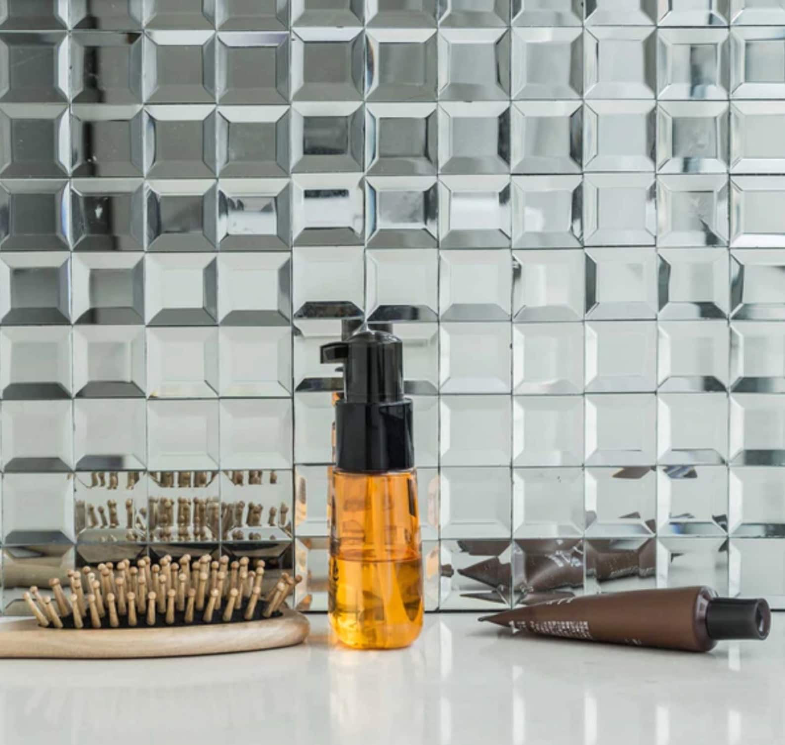 Wall Tiles Pack of 10 12x12 Silver Peel and Etsy