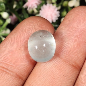 Wonderful Top Quality Natural Aquamarine Cabochon Oval Shape Loose Gemstone For Making Jewelry 8.00 Ct 12X11X8 MM B-168