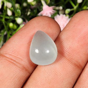 Immaculate Top Quality Natural Aquamarine Pear Shape Cabochon Loose Gemstone For Making Jewelry 8.85 Ct 15X12X7 MM B-179