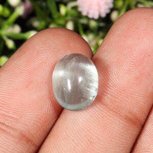 Dazzling Top Quality Natural Aquamarine Cabochon Oval Shape Loose Gemstone For Making Jewelry 5.50 Ct 12X10X6 MM B-172