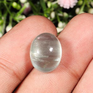 Excellent Top Quality Natural Aquamarine Oval Shape Cabochon Loose Gemstone For Making Jewelry 11.65 Ct 15X12X8 MM B-152