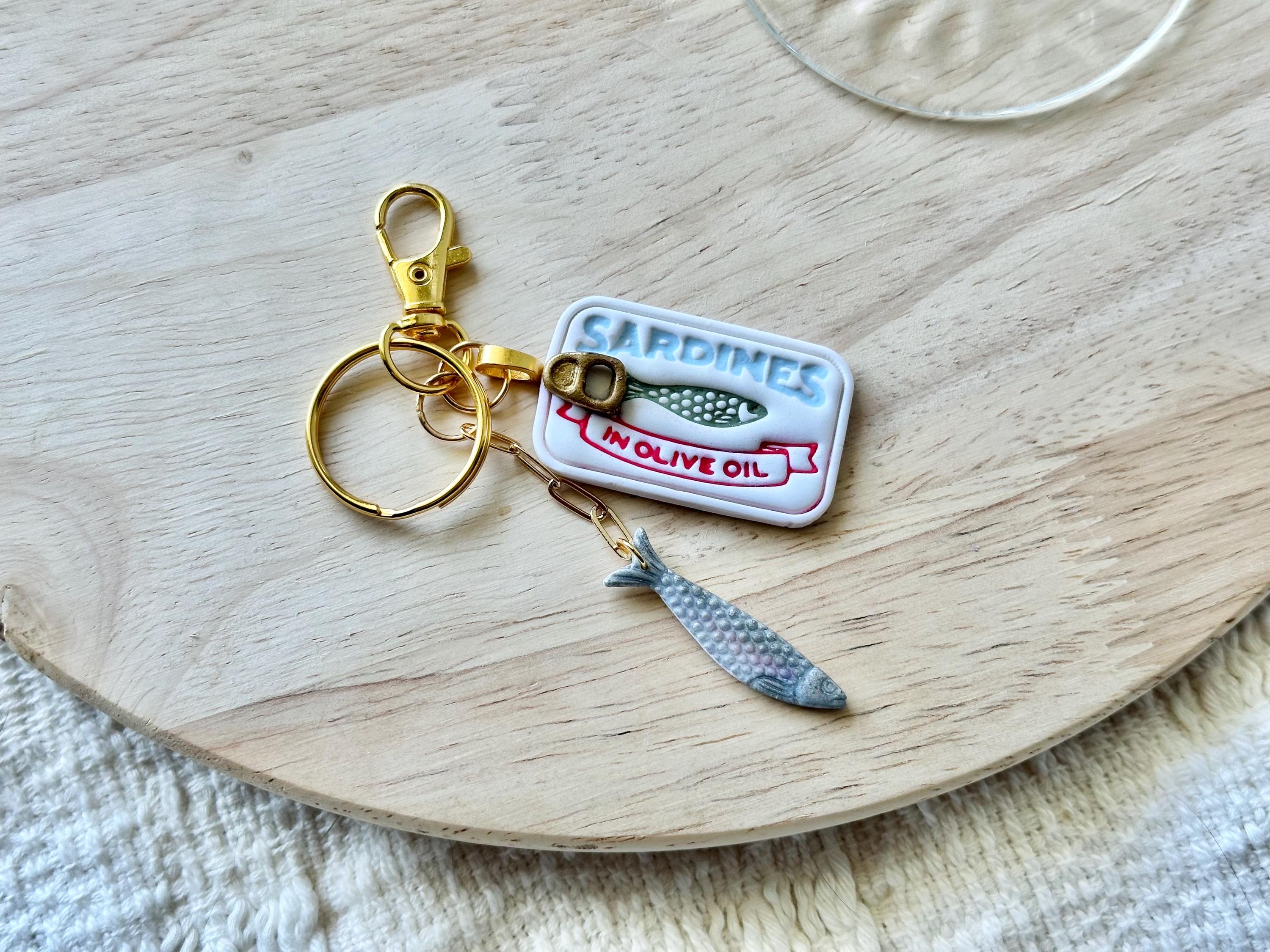 Sardine Bag Charm | Sardine Keychain | Coastal | Purse Accessories