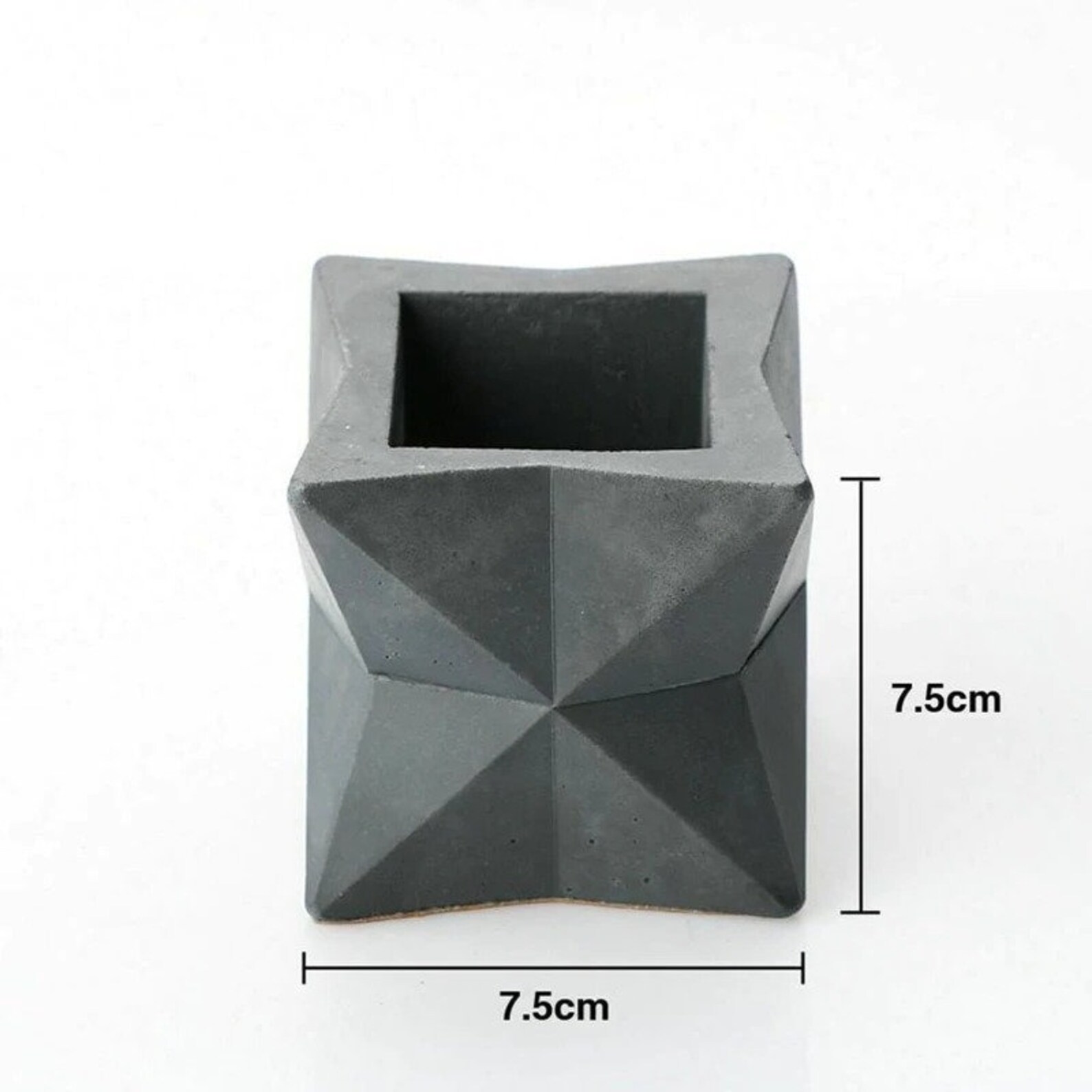 Geometric Concrete Vase Molds Silicone Holder Molds Cement Etsy