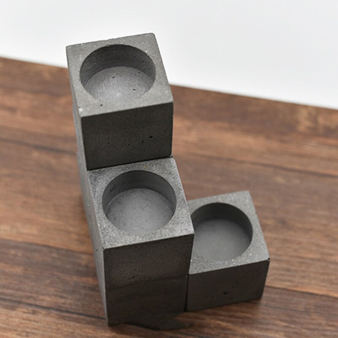 Molds for Plaster Concrete Candle Holder Molds silicone Cube Etsy