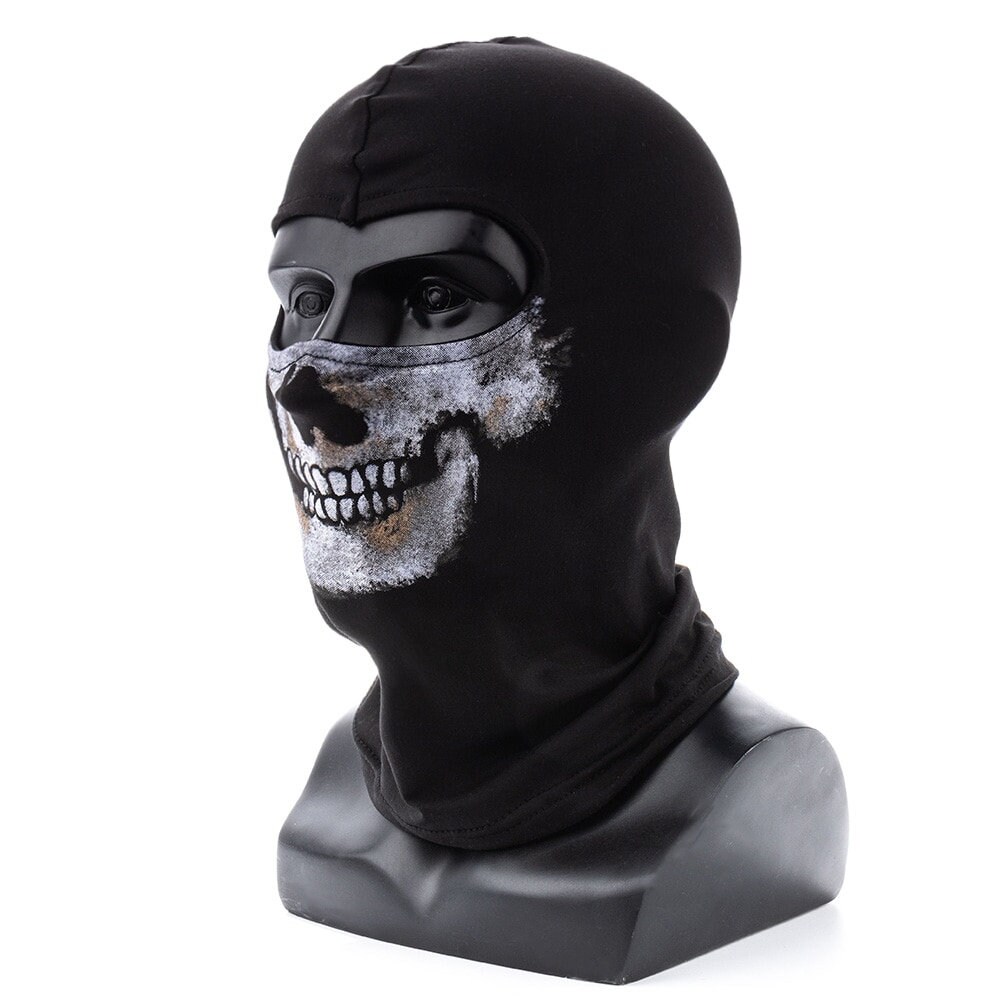  greitenty Cod Ghost Mask MW2 Skull Skeleton Latex Full Head Mask  Halloween Cosplay Props for Warfare Game Outdoor Sport (B) : Clothing,  Shoes & Jewelry