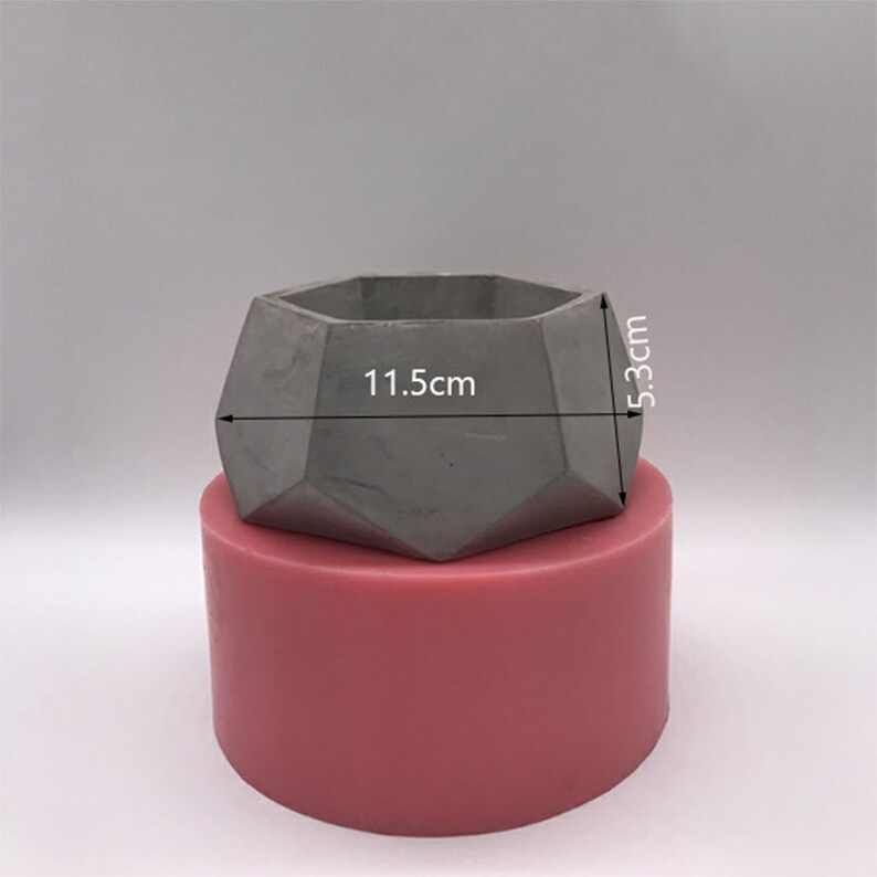 Concrete Flower Pot Molds Silicone Planter Pot Molds Succulent Plants Pot Silicone Molds