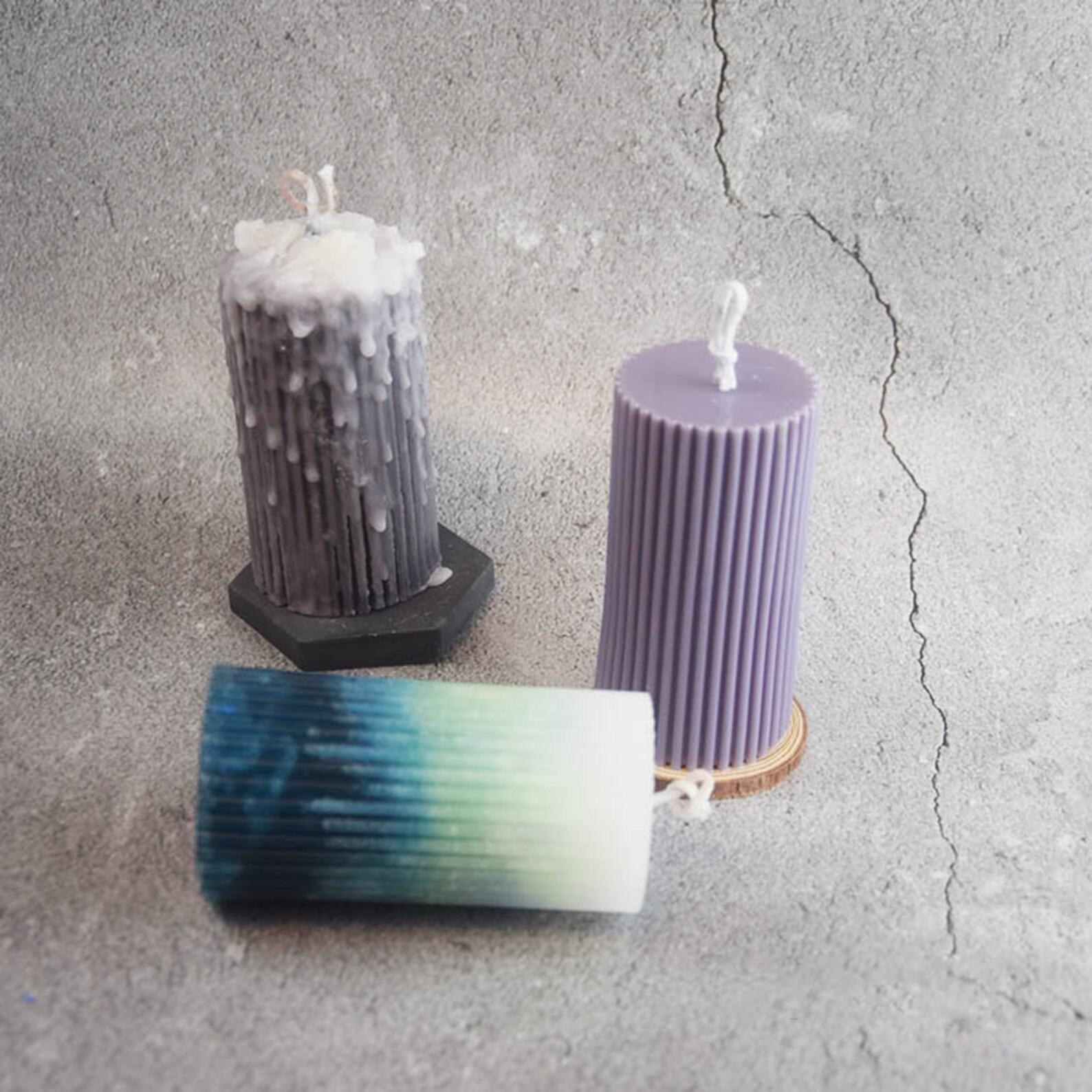 Diy Homemade Scented Candle Mold Round Serrated Acrylic Candle Etsy