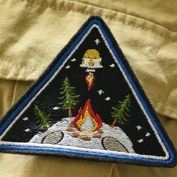 Parche bordado para coser inspirado en Outer Wilds
