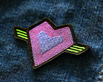 Sayonara Wild Hearts Inspired Embroidered Patch