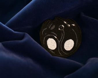 Hollow Knight Inspired Void Heart Embroidered Patch