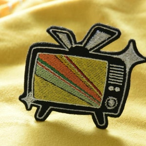 P4 Inspired TV Set Embroidered Patch