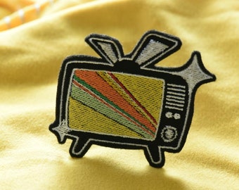 P4 Inspired TV Set Embroidered Patch