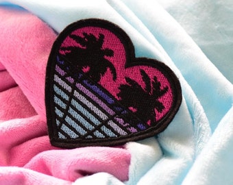 Paradise Killer Heart inspired Sew-on Patch