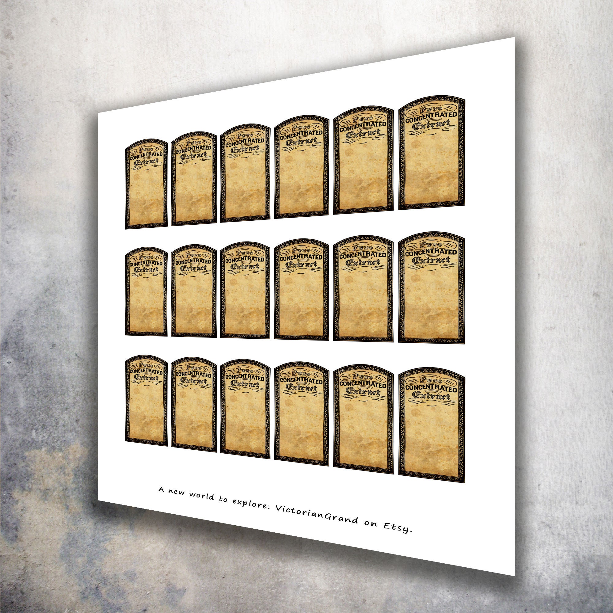 18 Printable blank apothecary labels rectangle pharmacy write | Etsy