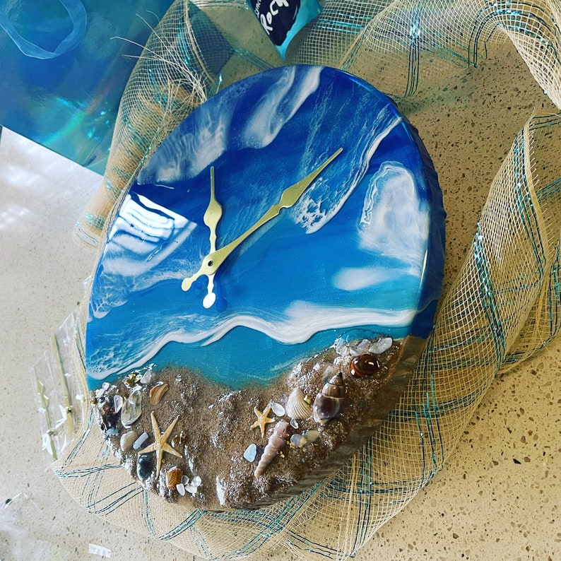 Made to Order Coastal Home Decor Ocean Art Beach Lover Art Resin Beach