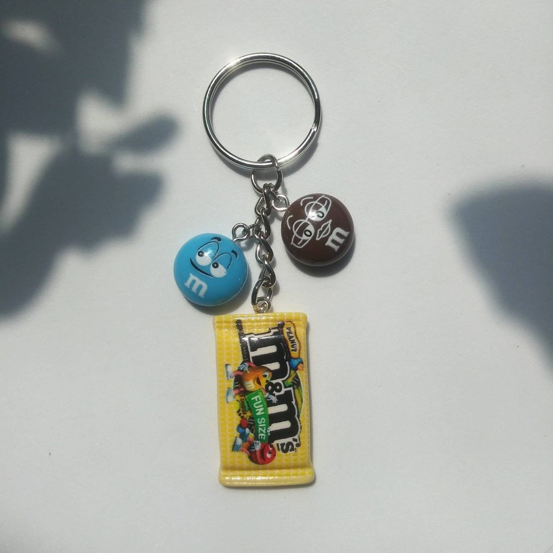M&m's Chocolate Candies Keychain Cute Kawaii Keychain Etsy