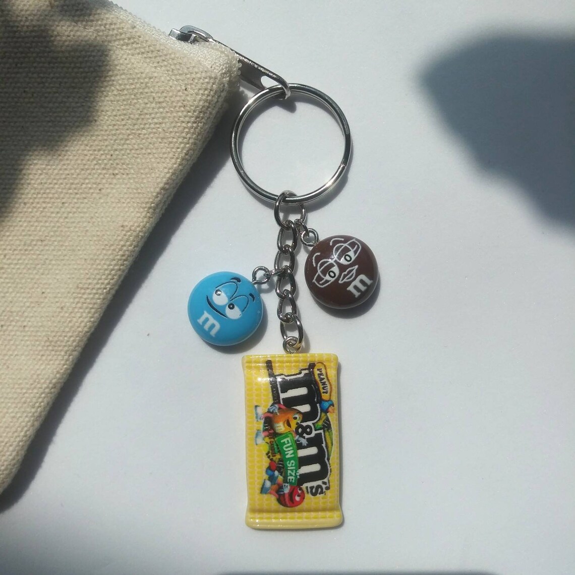 M&m's Chocolate Candies Keychain Cute Kawaii Keychain Etsy