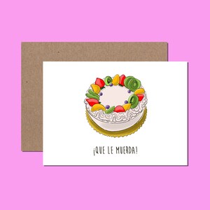 Carte d'anniversaire - Que le muerda !