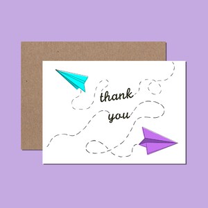 Thank You Card - Paper Planes