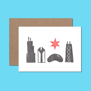 Cartão comemorativo - Horizonte de Chicago