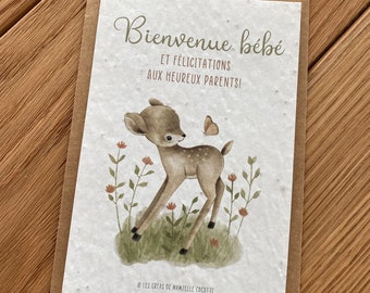 Carte De Bienvenue Bebe Etsy France