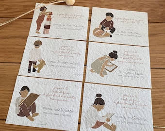 Carte à planter Merci Maître - Maîtresse - Atsem - Nounou - Crèche - Carte à pousser - Enfant - Papeterie - Cadeau de fin d'année - Ecologie