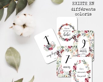 Cartes Etapes Bebe Etsy