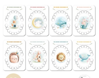 Cartão Quenottes - Bebê - Criança - Família - Gravidez - Decoração - Papelaria - Cartão Dentes