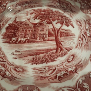 6 Soup Plates - English Pottery - Grindley Staffordshire, &quot;English Country Inns&quot;, Farmhouse
