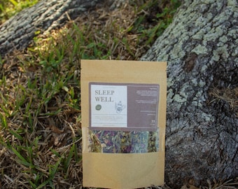 Sleep Well Herbal Tea | Organic Chamomile, Lemon Balm