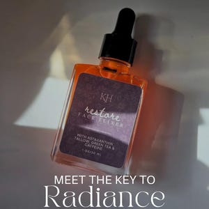 Restore Serum with Caffeine, Astaxanthin, Green Tea, Rose Petals bild 3