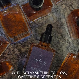 Restore Serum with Caffeine, Astaxanthin, Green Tea, Rose Petals bild 4