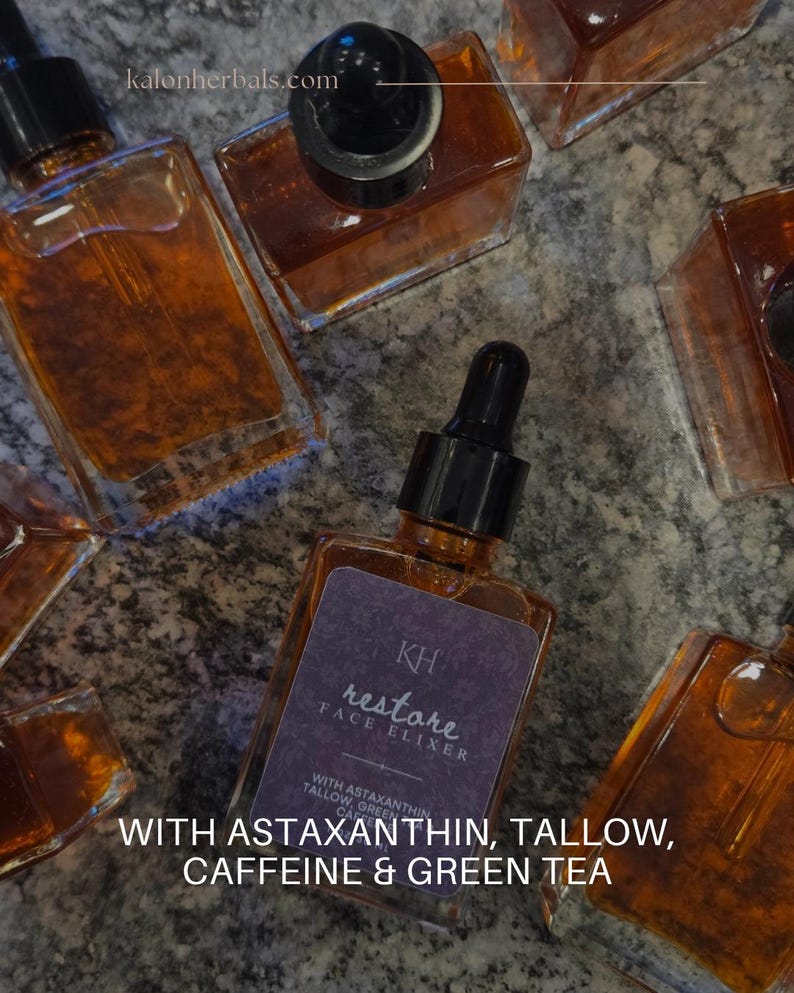 Restore Serum with Caffeine, Astaxanthin, Green Tea, Rose Petals bild 4