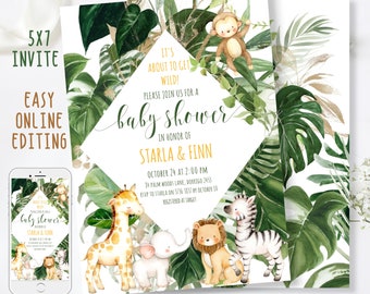 Safari Baby Shower Etsy