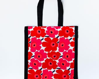 Marimekko Kivet Canvas Crossbody Bag: Black & White Finnish