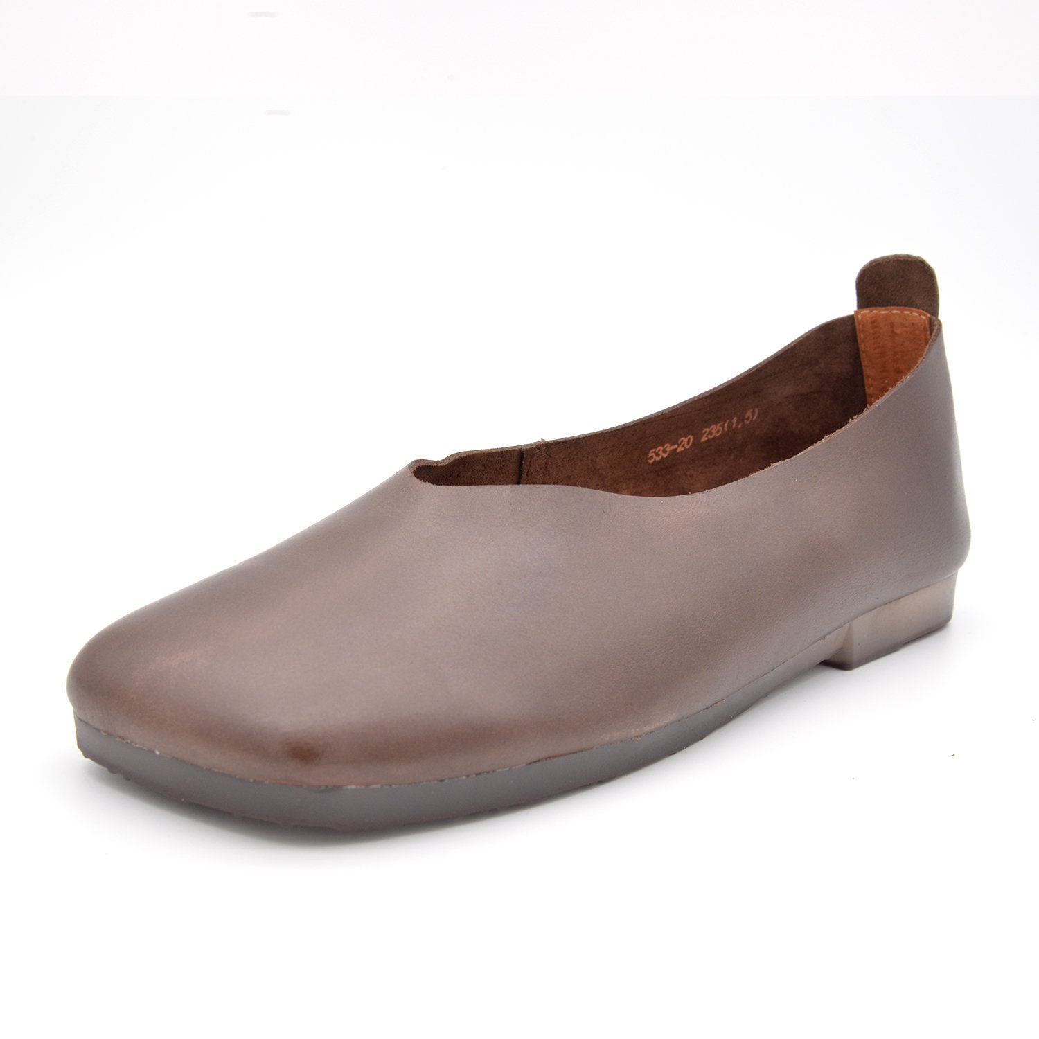 Handmade Women's Ultra Soft Genuine Leather Slip-on Flats | Etsy