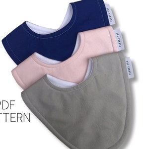 EASY Beginners Baby Bib Pattern | DIY Tutorial | How to | Newborn Sewing | Toddler | Instructions | PDF | Baby Shower Gift|  Baby