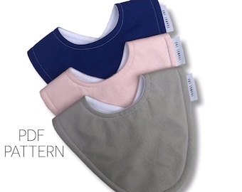 EASY Beginners Baby Bib Pattern | DIY Tutorial | How to | Newborn Sewing | Toddler | Instructions | PDF | Baby Shower Gift|  Baby