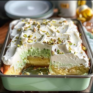 Tropisk pistagelyckakaka – Exotisk och nötig festdessert